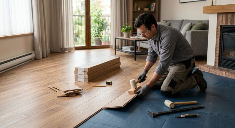 Laminate Floor Replacement in Sharon, MA