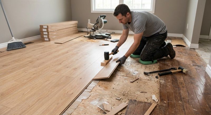 Laminate Floor Replacement in Woburn, MA