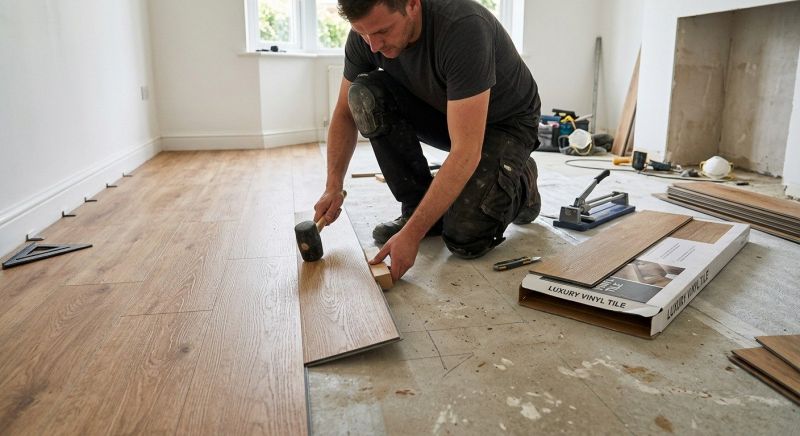 Luxury Vinyl Tile Installation in Beverly, MA