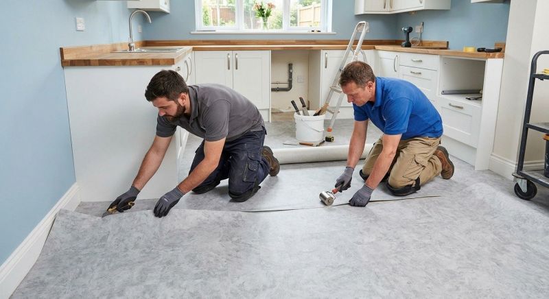 Sheet Linoleum Installation in Quincy, MA