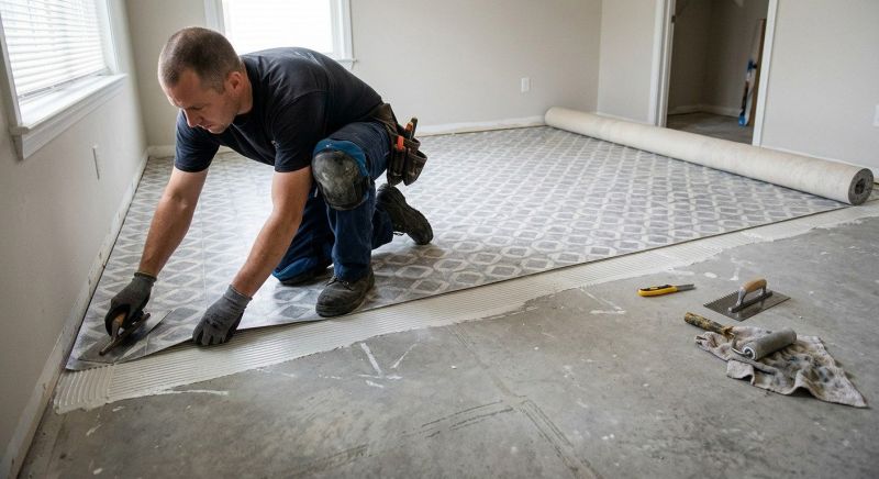 Sheet Flooring Installation in Natick, MA